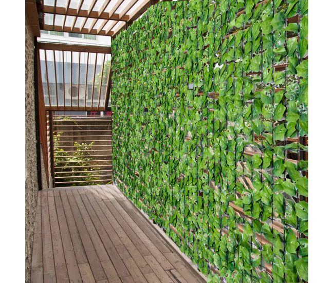 Outsunny Seto Artificial en Rollo 3x1,5 m para Valla Balcón Barandilla Valla de Privacidad Planta Decorativa PE para Traba...