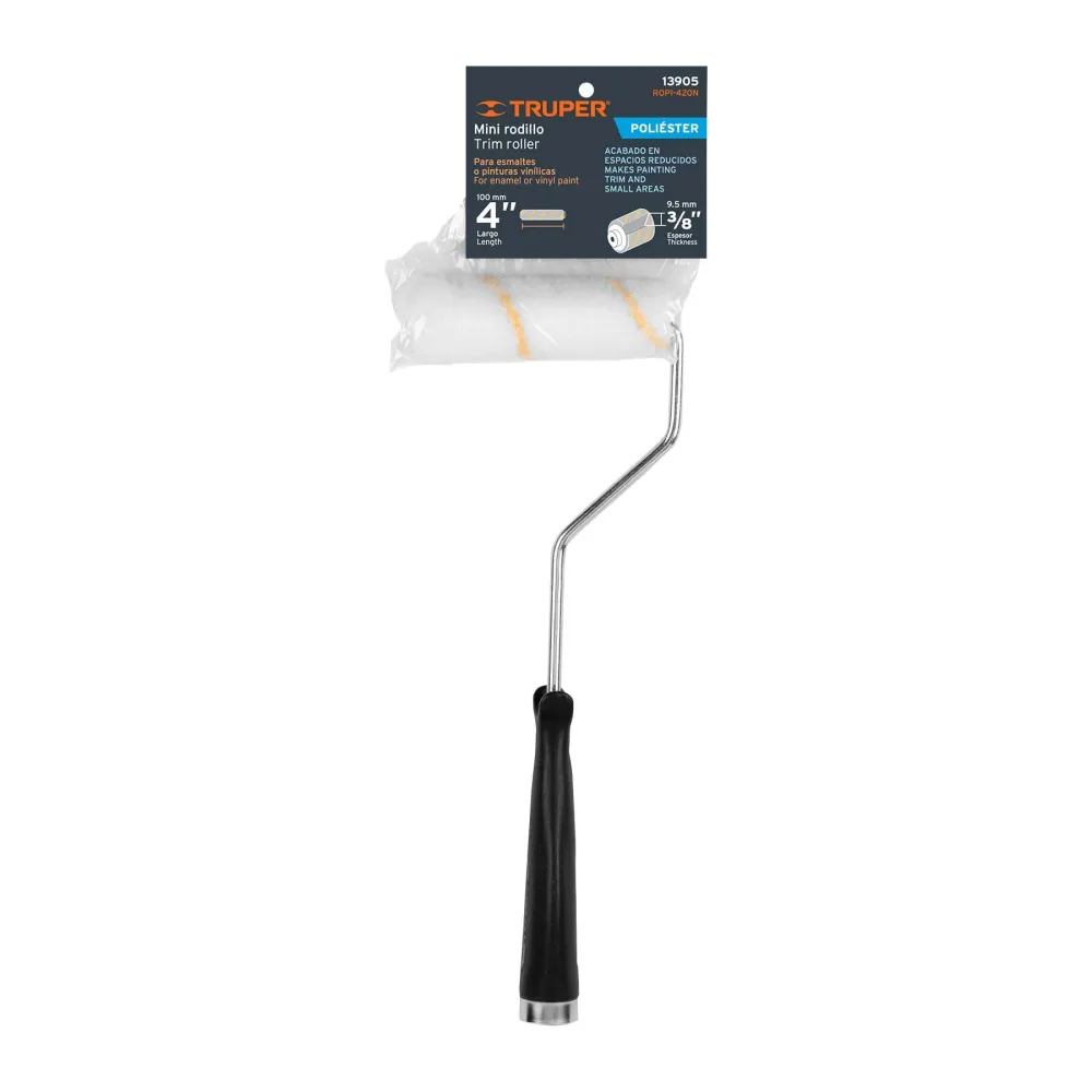 RODILLO PINTAR 4" X 3/8" POLIÉSTER "TRUPER" (Talla L)