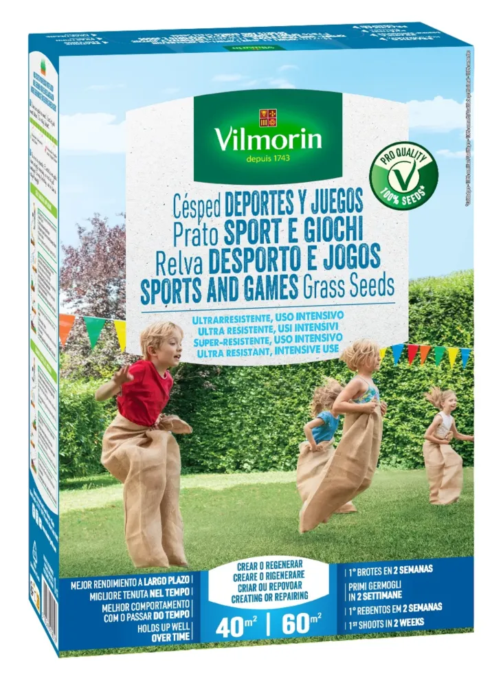 Variedad Autóctona de Semillas de césped Vilmorin para deportes y juegos