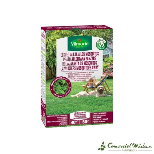 VILMORIN Césped Aleja Mosquitos 1kg innovador 2024) - Listo para Plantar