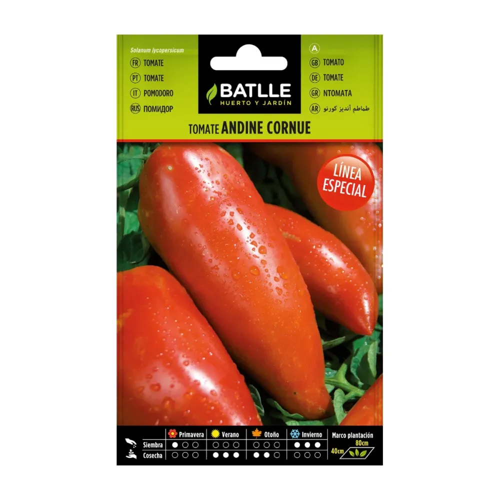 Semillas de Tomate Andina Cornue Batlle Certificadas Ecológicas