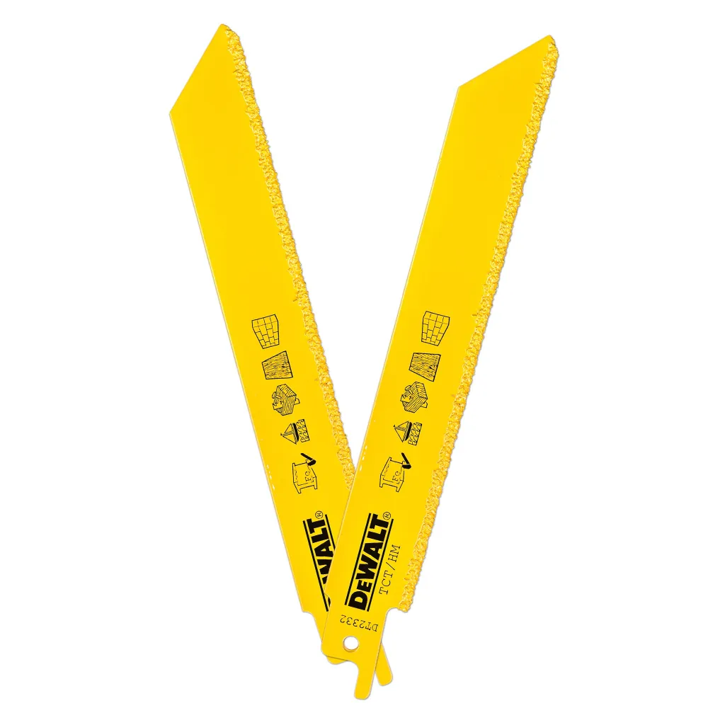 Azada de Mango Corto Dewalt dt2332-qz - hoja de sierra sable de carburo 152mm