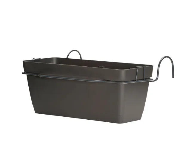 Cultivador de Mano de 3 Dientes Jardinera 60 cm con soporte perimetral metálico