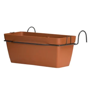 Cultivador de Mano de 3 Dientes Jardinera 40 cm con soporte perimetral metálico