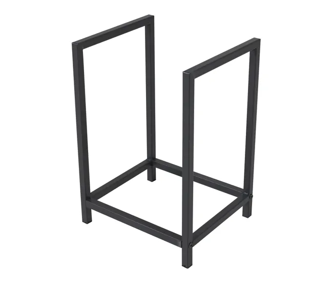 Profesional de Jardinerí Soporte para leñ Torsås acero 40 x 30 x 50 cm negro