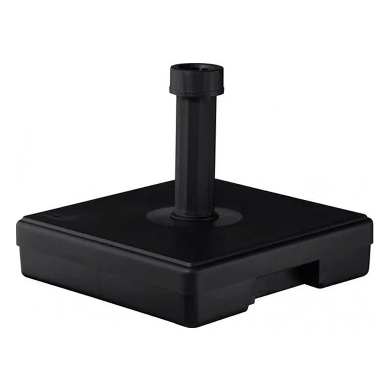 Base de parasol 30kg para postes Ø21-54 mm negro 40x40 cm