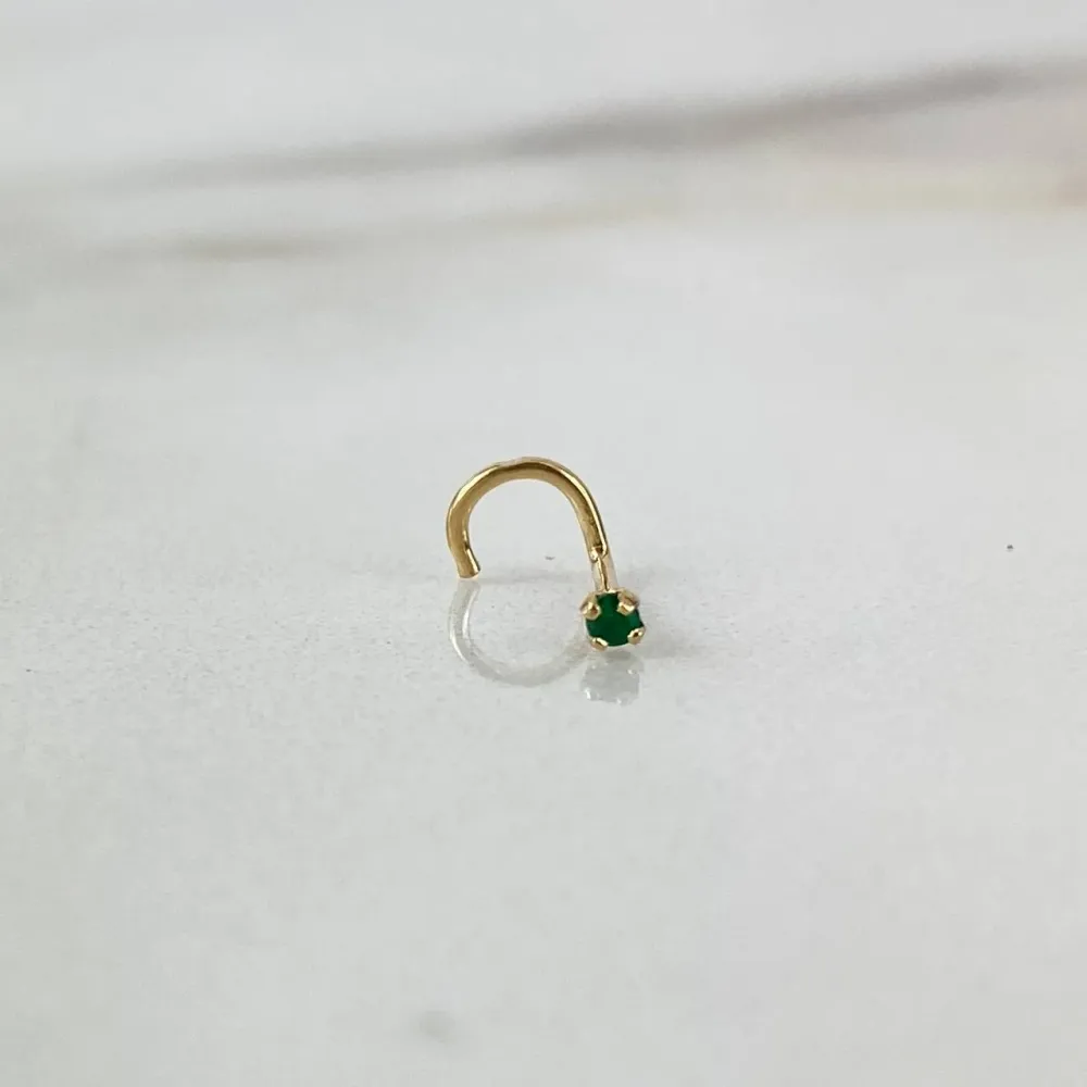 Cortadora de Poste Eléctrica Piercing Chispa Curva 6mm Esmeralda 1.7pts Oro Amarillo (Joya)