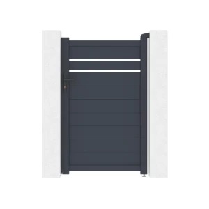 Pack puerta 1m cimone .160cm gris + 2 postes eifel .190cm gris con Mango Telescópico Extensible