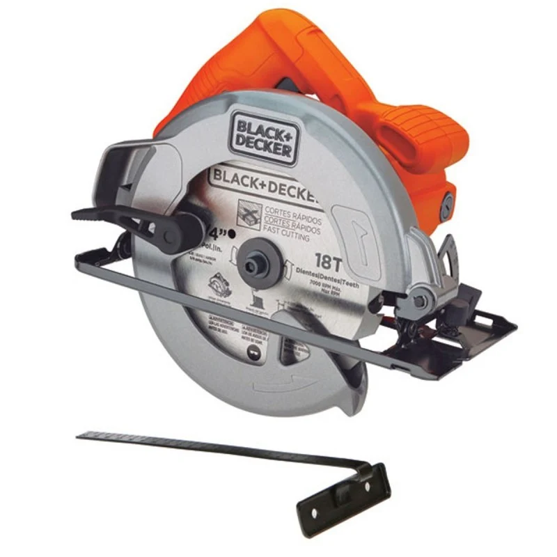 Sierra eléctrica Cortadora/madera 1400W 185mm CS1004 7 1/4" - Black&Decker Diseño Equilibrado
