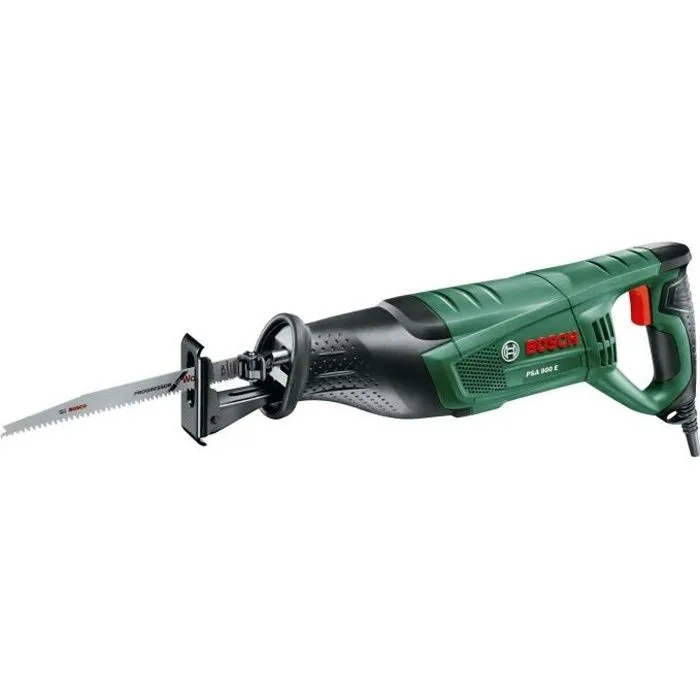 Sierra sable Bosch - psa 900 e - 900 w - profundidad de corte 200 mm con Mango Telescópico Extensible