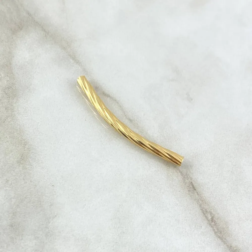 Sierra Telescópica Eléctrica Herraje Cilindro En Espiral 0.65gr / 4cm / Oro Amarillo 18K ©