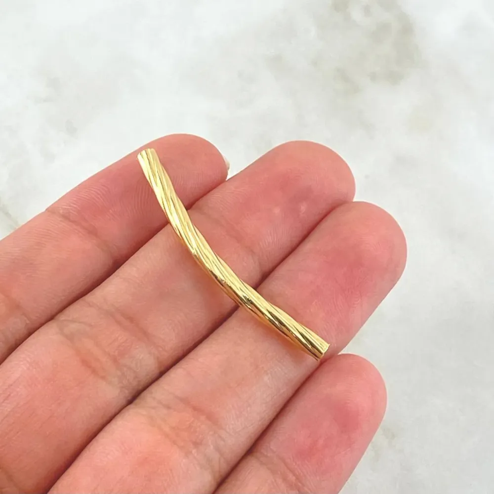 Sierra Telescópica Eléctrica Herraje Cilindro En Espiral 0.65gr / 4cm / Oro Amarillo 18K ©
