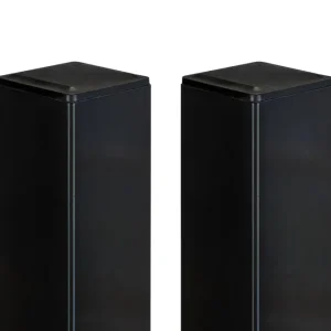 Uso juegos de 2 postes de hierro dario 8x8cm alt.230cm negro mate para Poda de Árboles