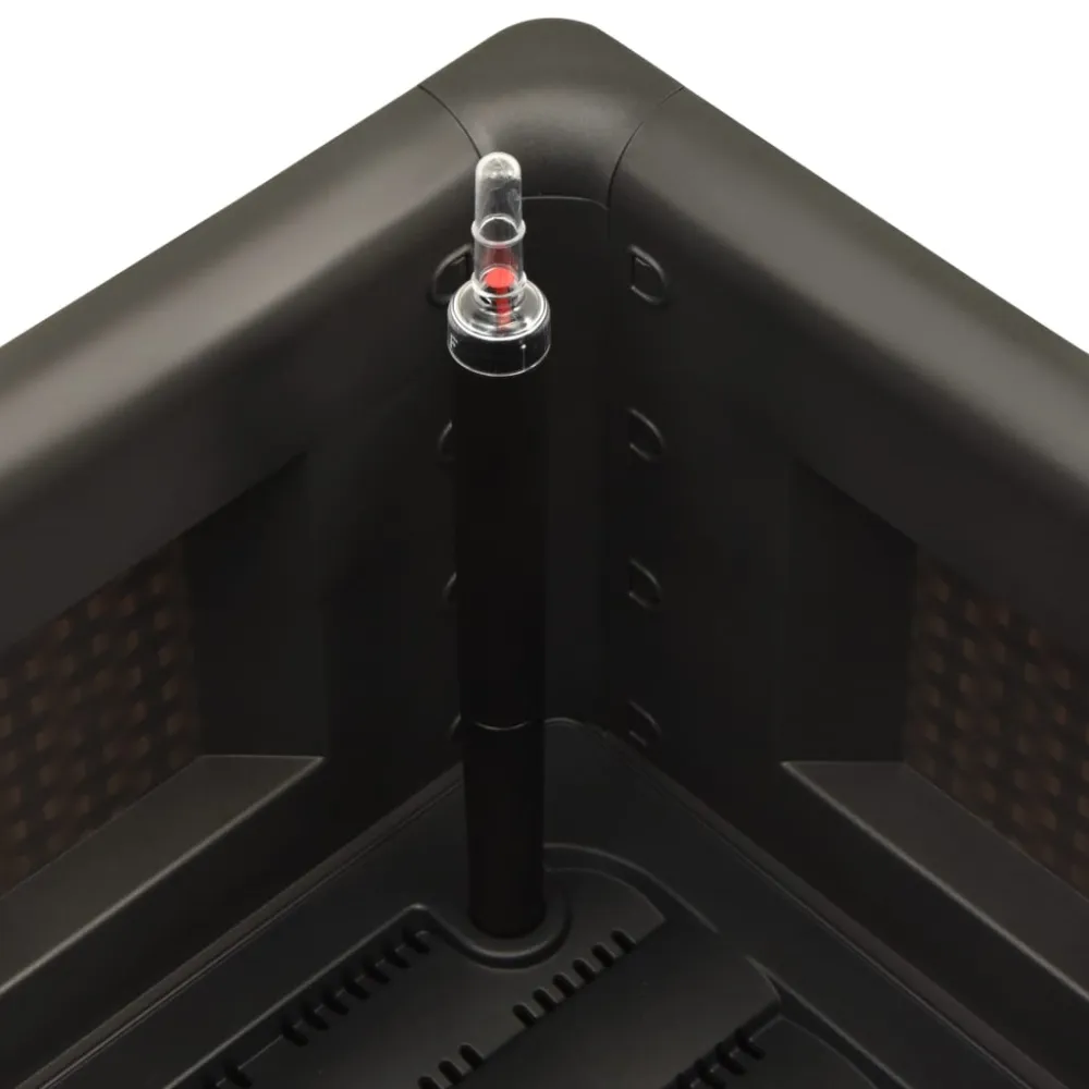 vidaXL arriate con sistema de riego automático antracita 43x43x33 cm