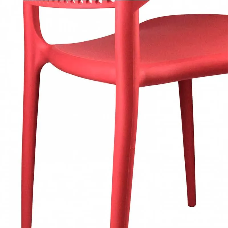 Silla de exterior Marilyn Thinia Home apilable 75x49,5x47 cm