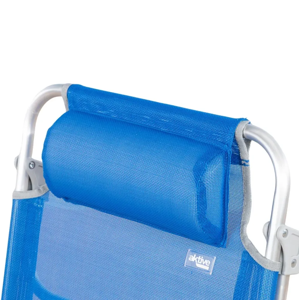 Silla de playa Aktive reclinable + reposabrazos