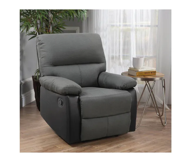 Sillón reclinable Lincoln - Negro/gris opaco