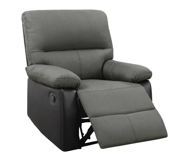 Sillón reclinable Lincoln - Negro/gris opaco