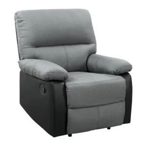 Sillón reclinable Lincoln - Negro/gris sombrío