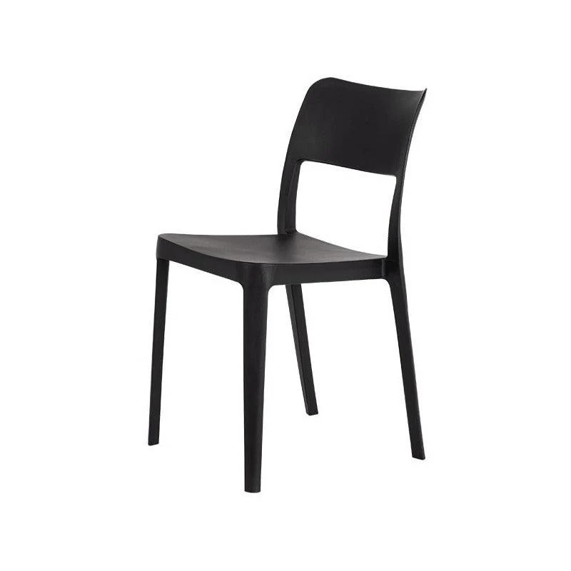 Lagoon Silla de Comedor Minimalista para Interior y Exterior con Protección UV, Modelo La Vie 7201 Negro