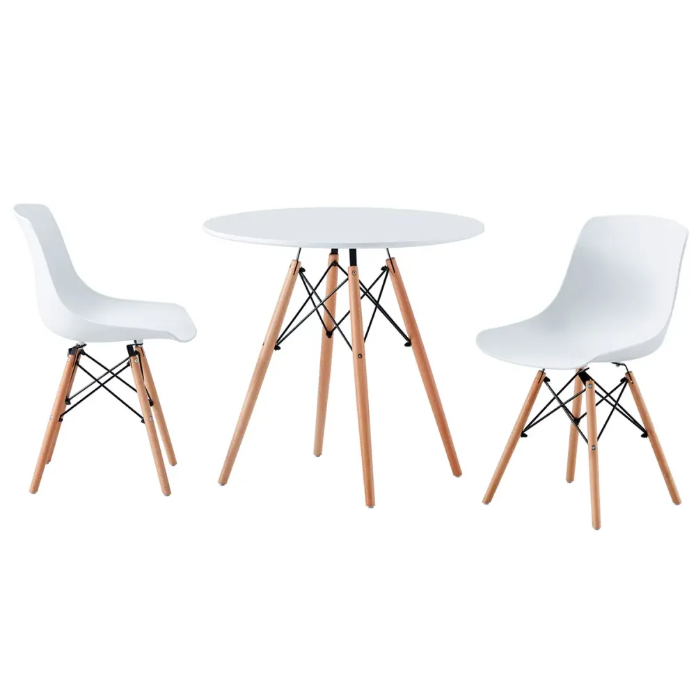 Pack de 4 sillas de comedor Jeff diseño nórdico