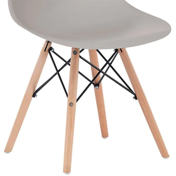 Pack de 4 sillas de comedor París estilo nórdico 82x51x46 cm