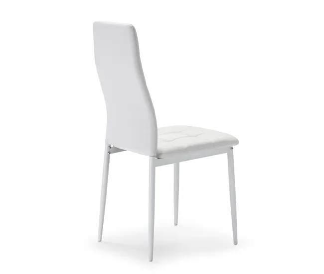 Set de 4 sillas Comedor Chelsea tapizadas Negro, certificada por la SGS, 42 x 51 x x 97 cm