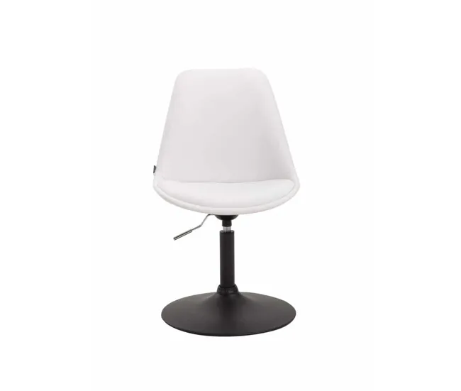 Set de 4 sillas Lounge Maverick en polipiel Simil cuero Blanco 57X48X76 cm