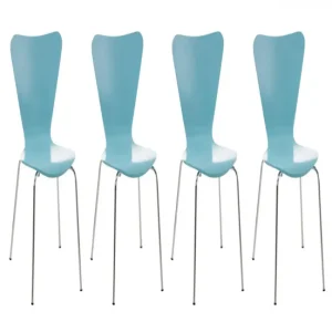 Set 4x Sillas de Visita Calisto Madera Puro 49X45X85 cm