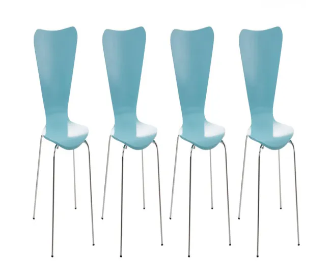 Set 4x Sillas de Visita Calisto Madera Sin aditivos 49X45X85 cm
