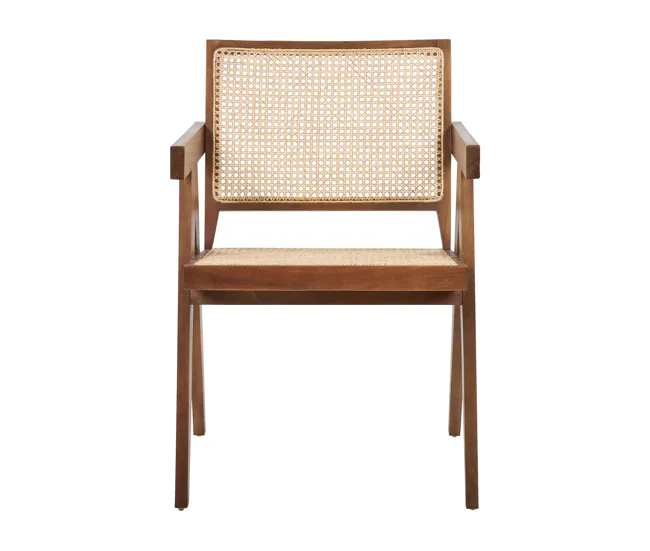 Silla de comedor de caoba marrón/natural/madera clara WESTBROOK