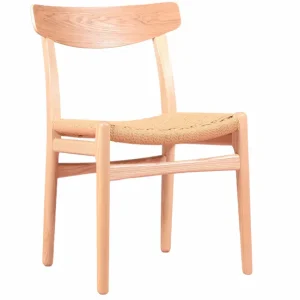 Silla de comedor nórdica en madera de fresno - Liam