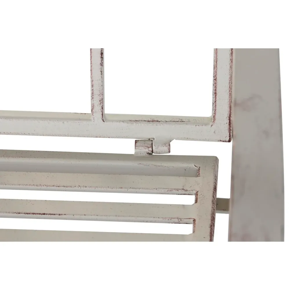 Silla de Jardín DKD Home Decor Blanco Acero 63,5 x 52 x 98 cm