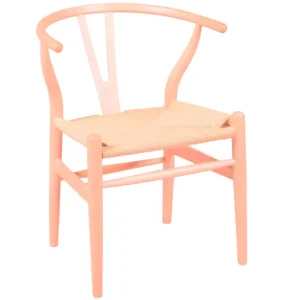 Silla nórdica en madera de haya sin procesar y cuerda ecológica - Wish
