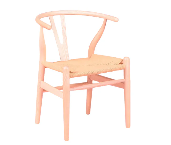 Silla nórdica en madera de nogal y cuerda ecológica - Wish