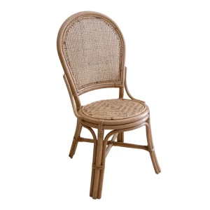 Silla de ratán sin aditivos para comedor chillvert parma 46x50x97 cm con asiento