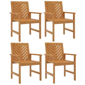 Sillas de comedor para jardin 4 unidades madera maciza acacia