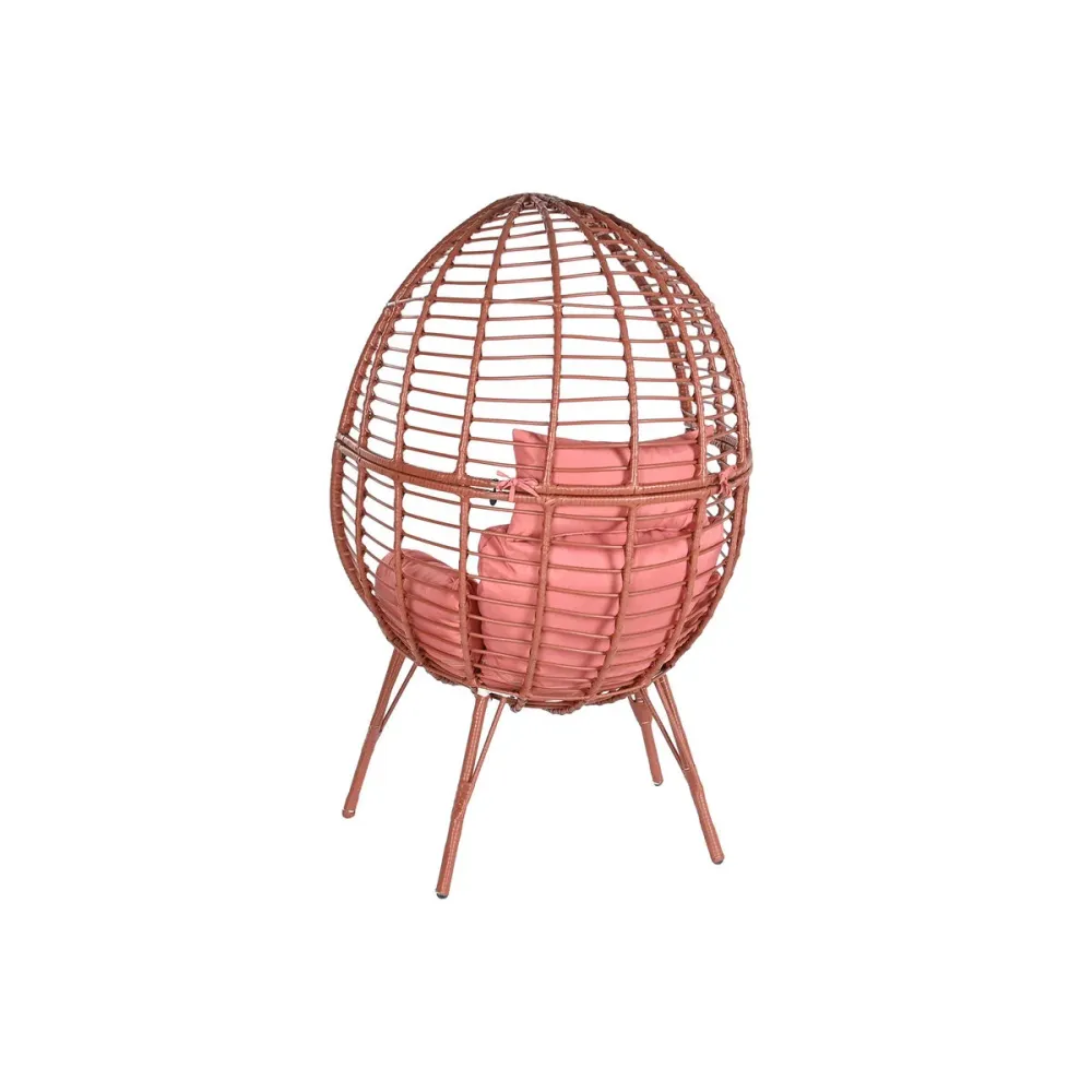 Sillón de jardín DKD Home Decor 90 x 65 x 151 cm Metálico Terracota ratán sintético
