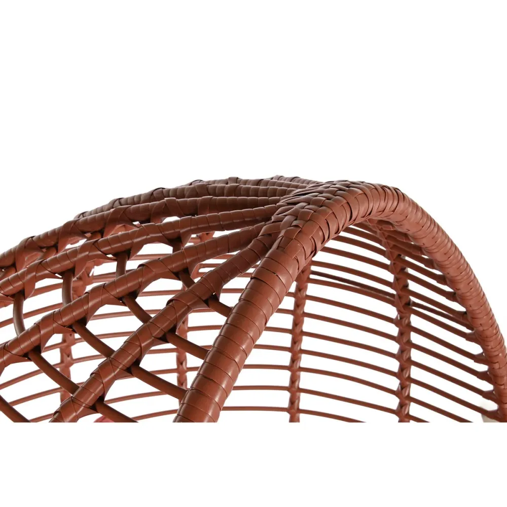 Sillón de jardín DKD Home Decor 90 x 65 x 151 cm Metálico Terracota ratán sintético