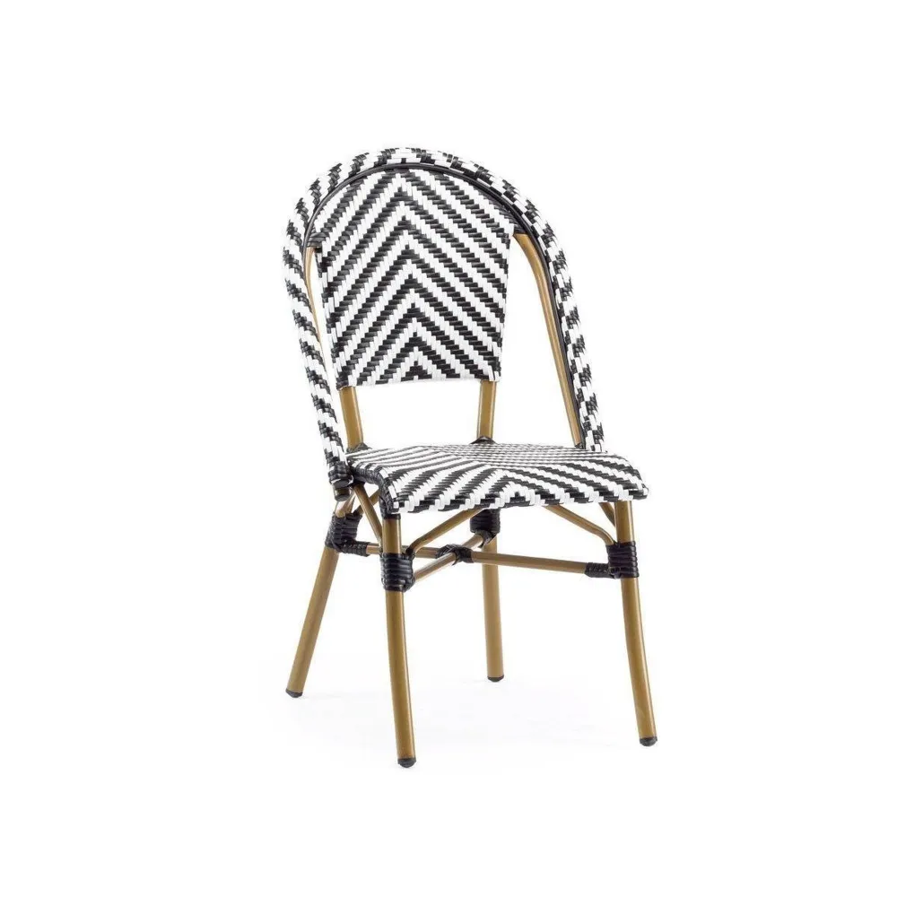 Wellhome silla de jardín blanca 57x47x88 cm