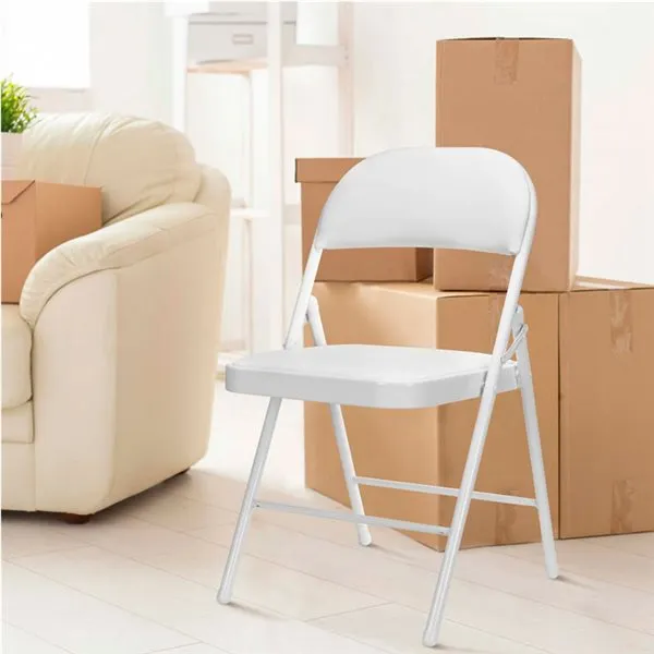 Columpio con Soporte Pack de 10 sillas GH91 plegables acolchadas blanco