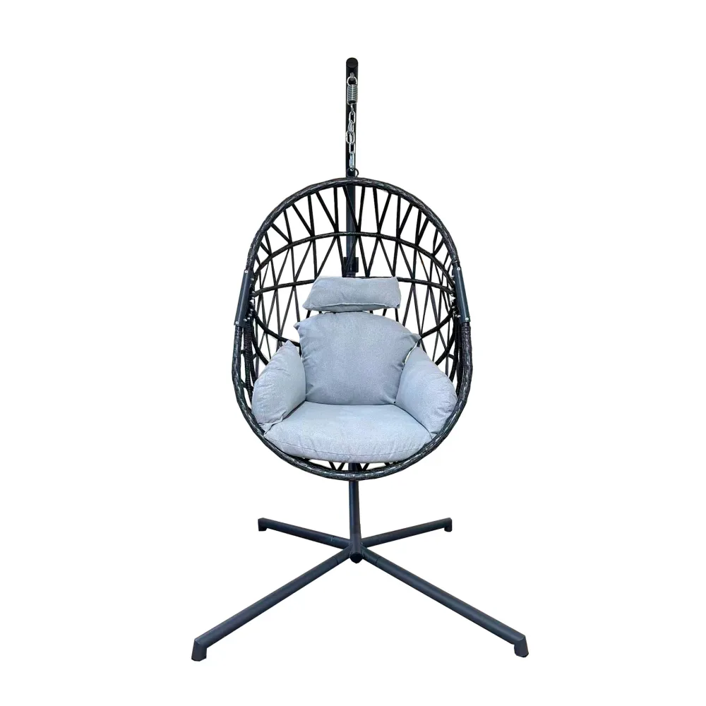 Completo con Mosquitero Sillón coLGante potos gris 200x128x128 cm