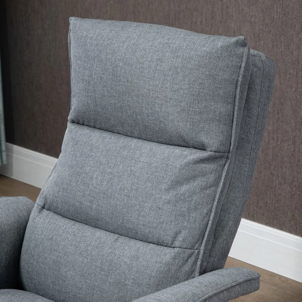 Completo con Mosquitero Sillón de masaje Yelo Homcom con reposapiés 8 zonas gris 99x78x93 cm