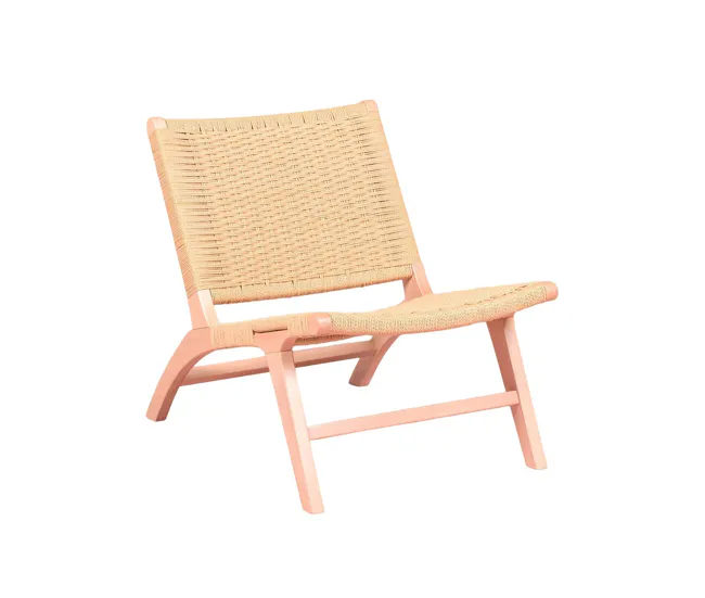 Completo con Mosquitero Sillón nórdico en madera de haya y cuerda ecológica - Liam