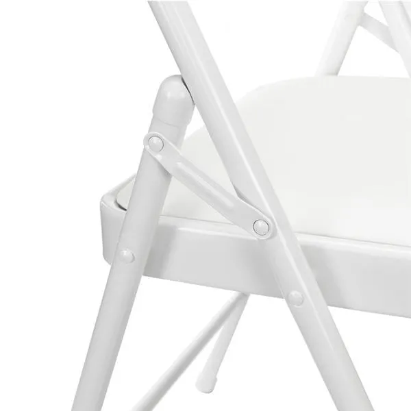 Pack de 10 sillas GH91 plegables acolchadas blanco con Cojín Impermeable