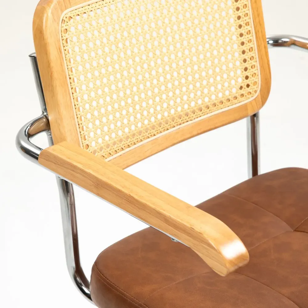 Silla de oficina Pulse Homcom basculante + altura regulable 82-90x55,5x60 cm con Estructura de Acero