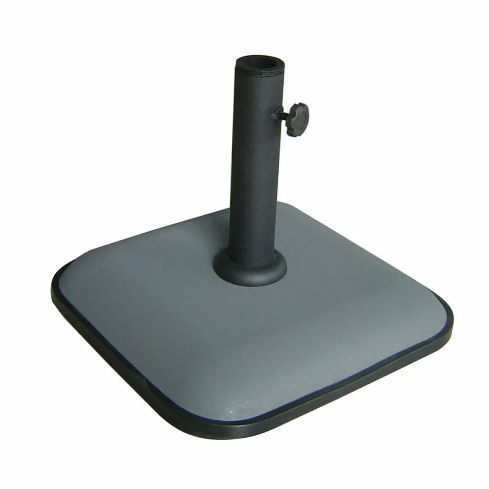 Marbueno Base Sombrilla Cuadrada Cemento 35X35X5,2 cm 11KG Gris Jardin, Piscina y Terraza 10454 Material Aluminio y Lona