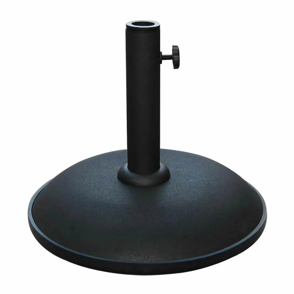 Marbueno Base Sombrilla Redonda Cemento 36x29,5 cm 11KG Negro Jardin, Piscina y Terraza 10444 | Tela UV 50+