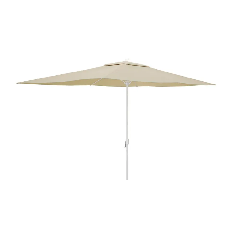 Marbueno Sombrilla Acero 6 Barillas D200x300 cm Fibra sintética Beige Jardin, Piscina y Terraza 10192