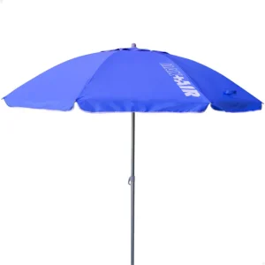 Premium con Mecanismo de Inclinación Sombrilla playa antiviento Ø220 cm azul c/mástil inclinable Aktive
